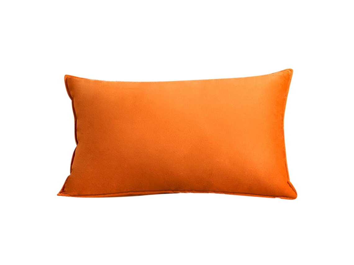 Almofada Lumbar De Sofá Peluda Macia Confortável Longa Para Sala De Estar Com Suporte Lombar