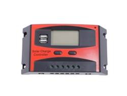 Controlador De Carga Solar De 12v/24v Y 80a Con 2 Puertos Usb Y Regulador De Panel Solar.
