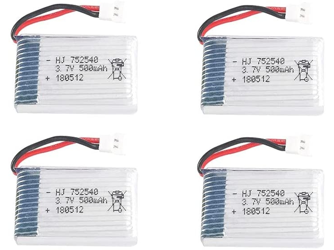 Pieza para Teledirigidos 4pcs 3.7v, 500mAh baterías recargables lipo