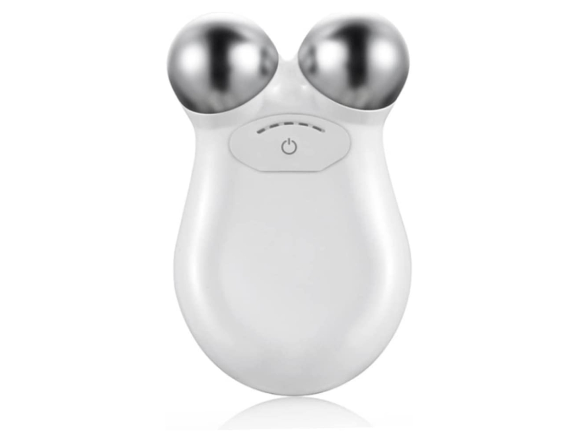 Máquina de Lifting Facial Dispositivo Elétrico para Remoção de Rugas Faciais Spa Rosto Massageador em Forma de V Rolo Facial Branco