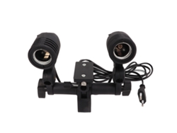 Portalámparas E27 con doble casquillo para estudio fotográfico y paraguas Hug 110v 220v