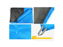 Colchón Impermeable Para Camping, Manta Portátil Para La Playa, Manta Para Picnic Al Aire Libre, Poliéster De 1,4 X 2 M