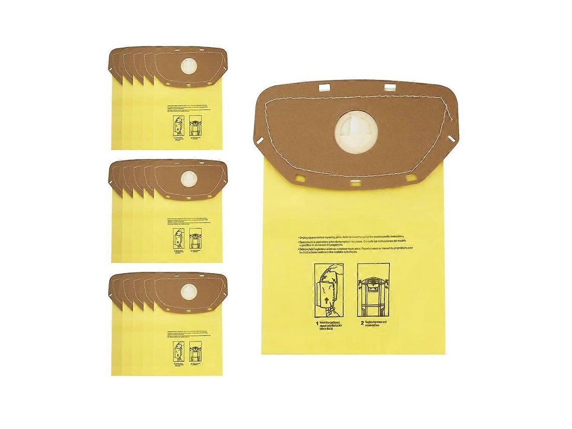16pcs Ah10232 Sealed Collar Vacuum Bags For Hoover Commercial Residential Mpwr 40v Cordless Back Vacuum Ch93619 Ch93600