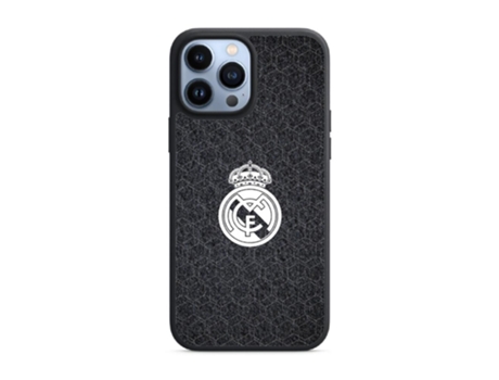Funda PHONECASES3D iPhone 13 Pro Max - Oficial Real Madrid (Piel Sintética - Negro)