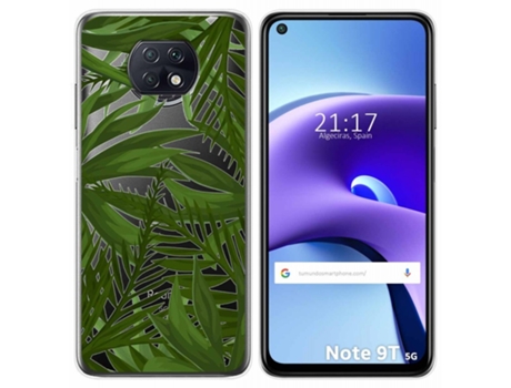 Carcasa Xiaomi Redmi Note 9T 5G TUMUNDOSMARTPHONE Dibujos Transparente Multicolor
