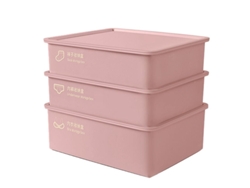Caja de almacenamiento para ropa interior, caja para el hogar, compartimento para vestidos, calcetines de lujo, bragas, caja de almacenamiento tres en uno B