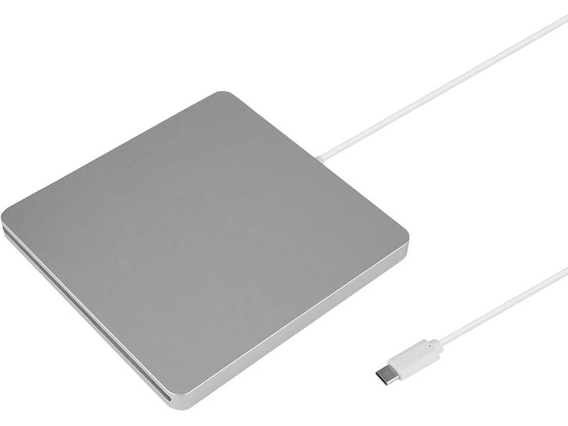 Unidad De Dvd Externa Integrada Con Puerto Usb Tipo C Para Velocidades De Lectura Y Escritura Rápidas.