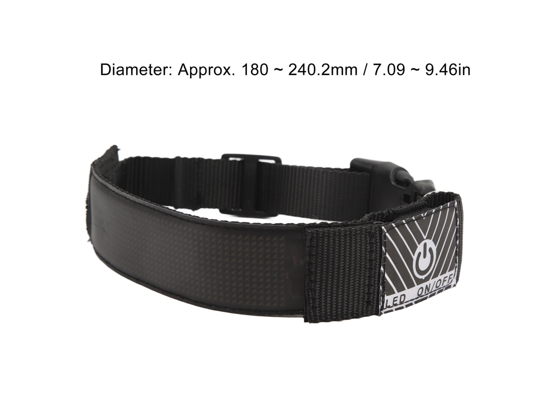 Collar LED programable recargable para perros, con luz intermitente, color amarillo, modelo 2026as.