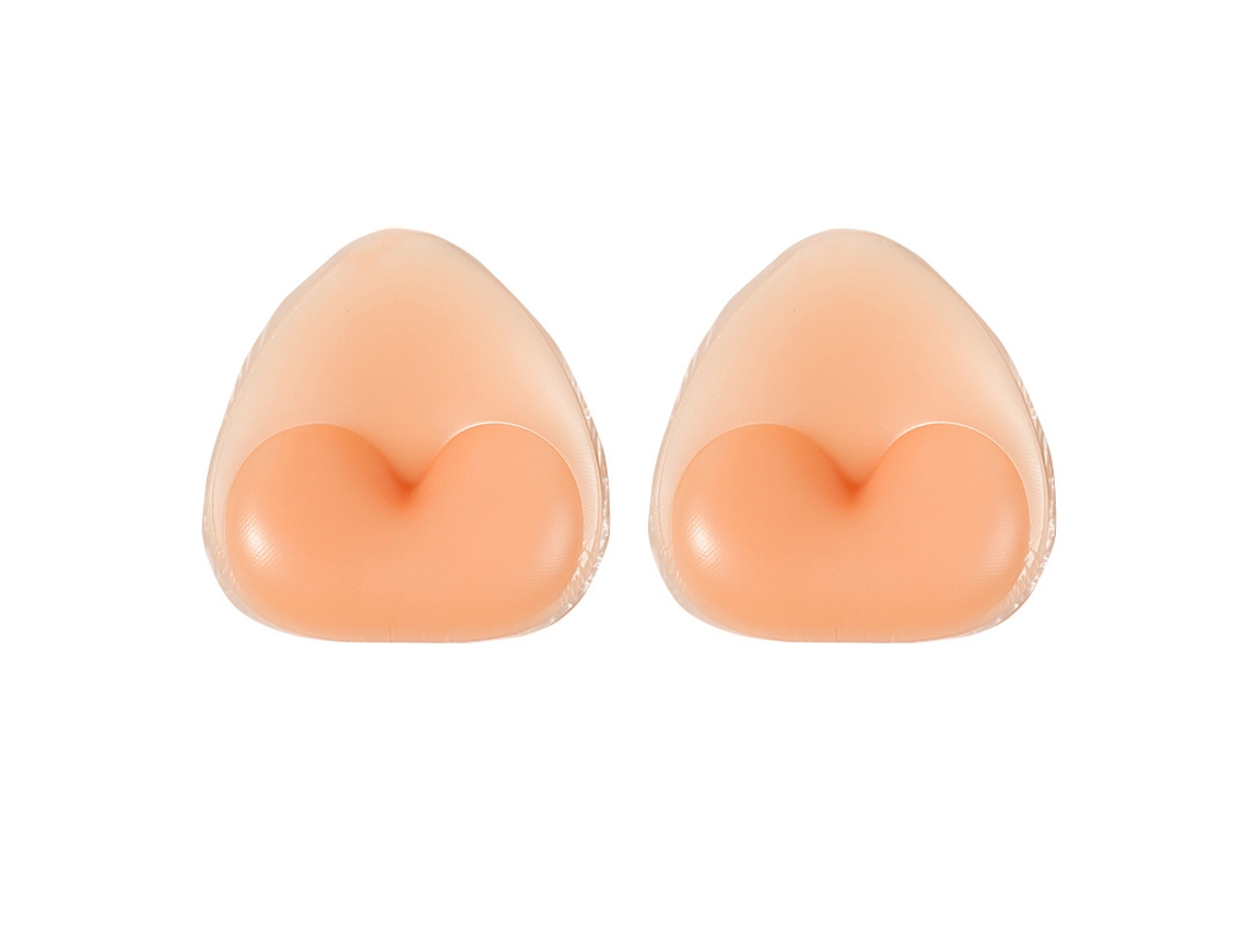 Sutiã Esportivo Triangular De Silicone Com Enchimento, Maiô Sem Alças, Roupa Íntima De Tamanhos Grandes*