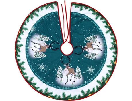 Falda de árbol de Navidad de 90CM, estera redonda para árbol de Navidad, cubierta de soporte de árbol de tela, falda plegable para árbol de Navidad...