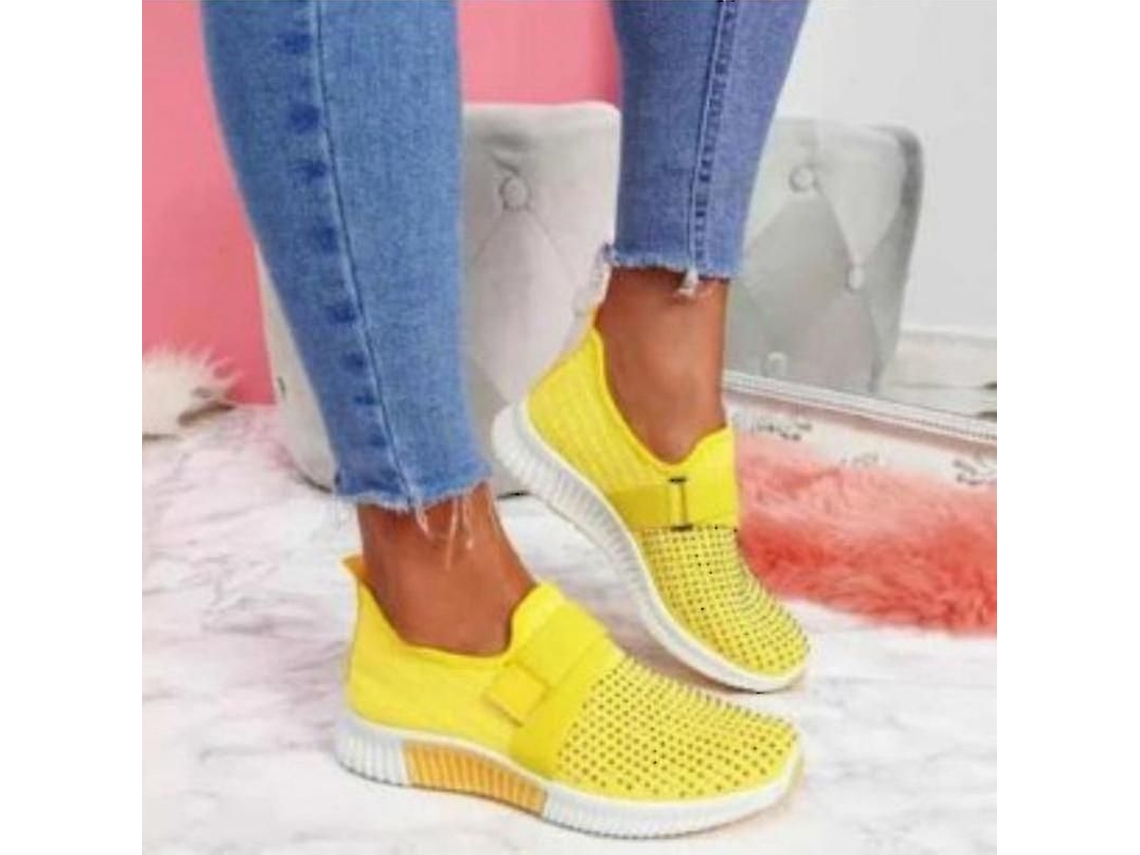 2026-zapatos Slip-on Para Mujer Con Suela Ortopédica Zapatillas De Moda Plataforma Para Caminar Transpirables Y Cómodos