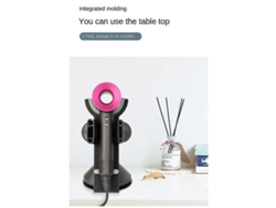 Soporte vertical para secador de pelo, antiarañazos, negro Ly Ebike