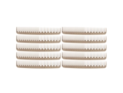 10pcs Peine De Dientes Dobles Desenredante Antiestático Ligero Con Dientes Anchos Y Finos Para Pelo Rizado Largo Húmedo Y Seco