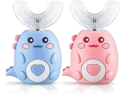 Cepillo de dientes ultrasónico de silicona en forma de U para niños con rotación de 360 ​​grados, cepillo de dientes automático GOKOCO