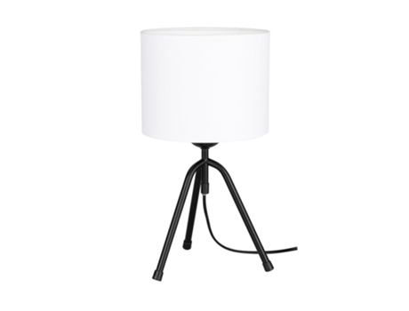 Lámpara de mesa tami 1xe27 max.60w negro / negro PVC / blanco
