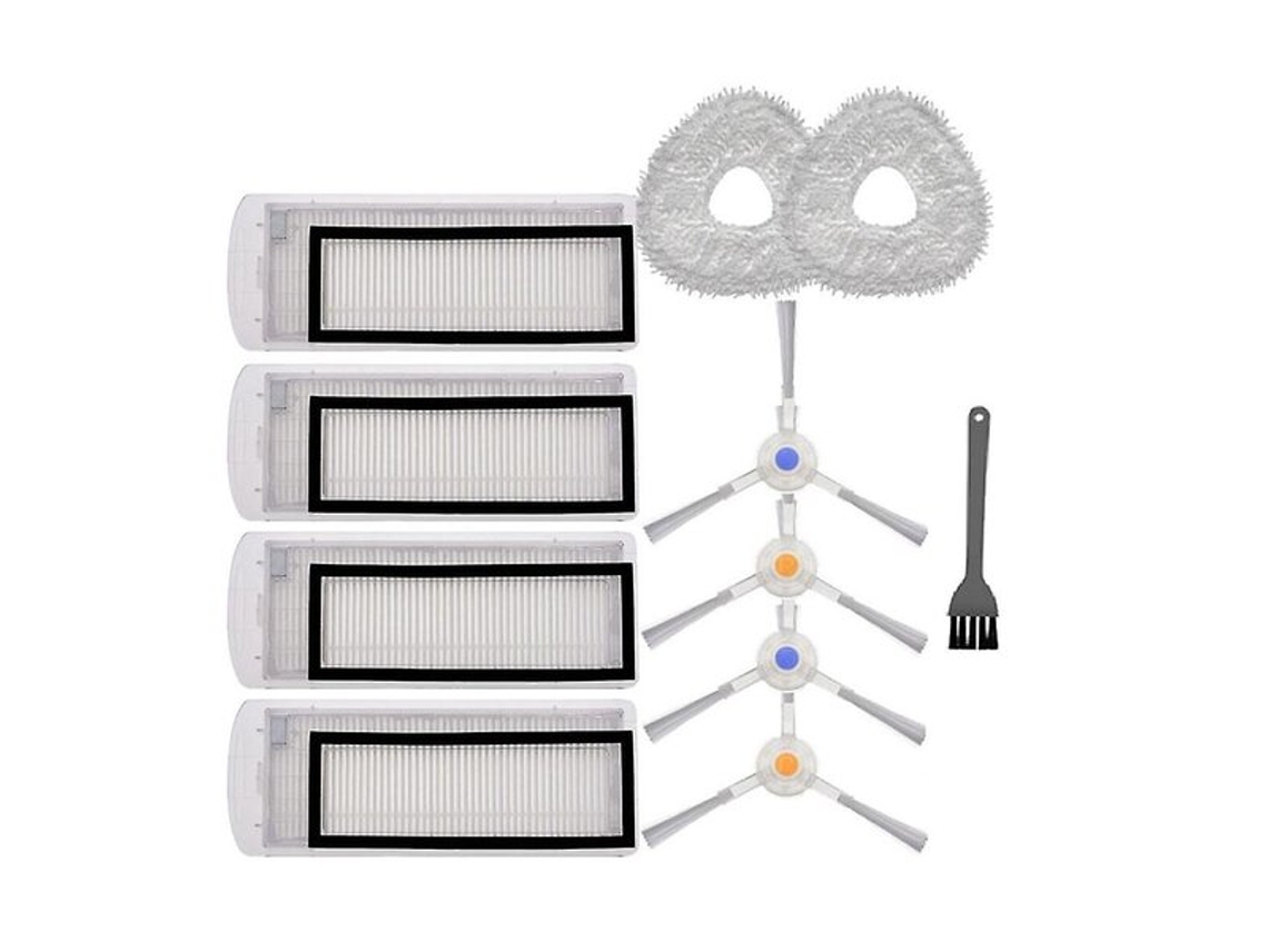 Módulo de cepillo lateral, filtro HEPA, soporte para trapos y depósito de polvo para aspiradora robot Narwal T10 J1 J2, accesorio Vayotoy