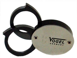 VOGEL-600159-Juego de lupas de precisión, Diámetro de lente 30 mm, Aumento 4x + 6x = 10x