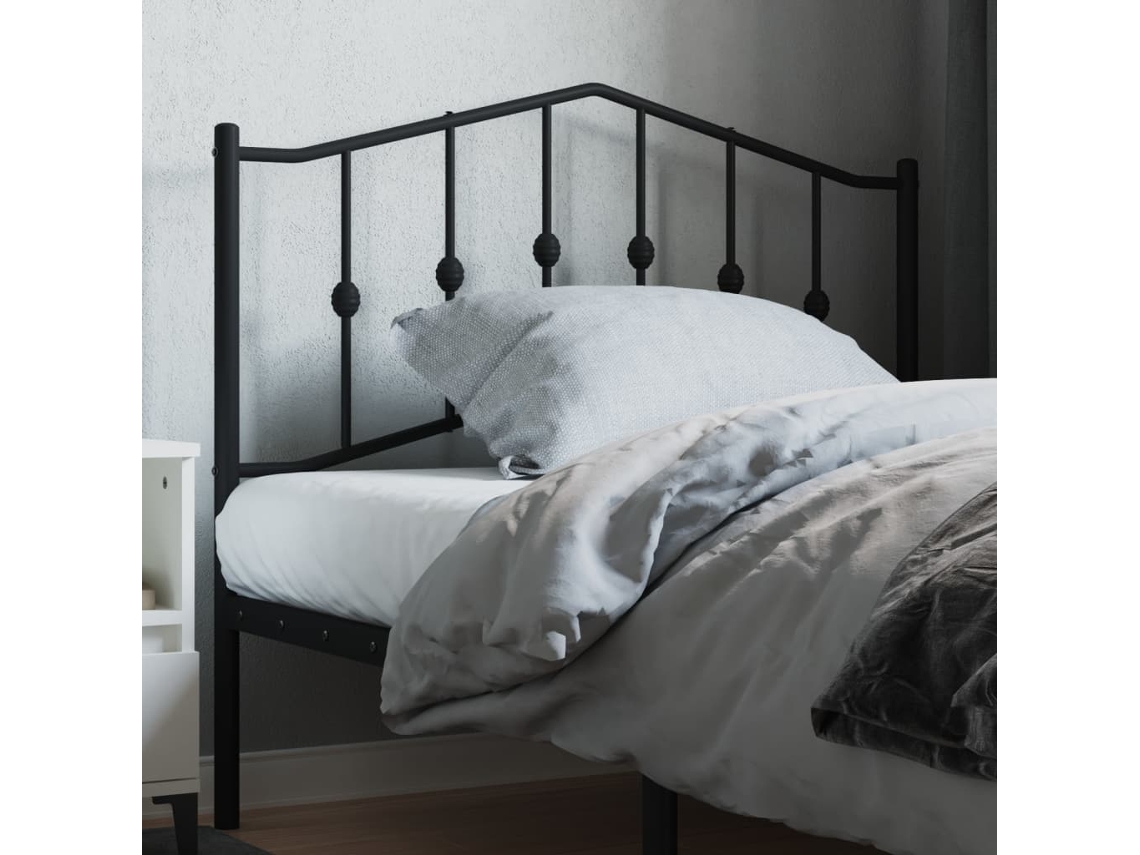 Cabecero De Metal Negro 107 Cm