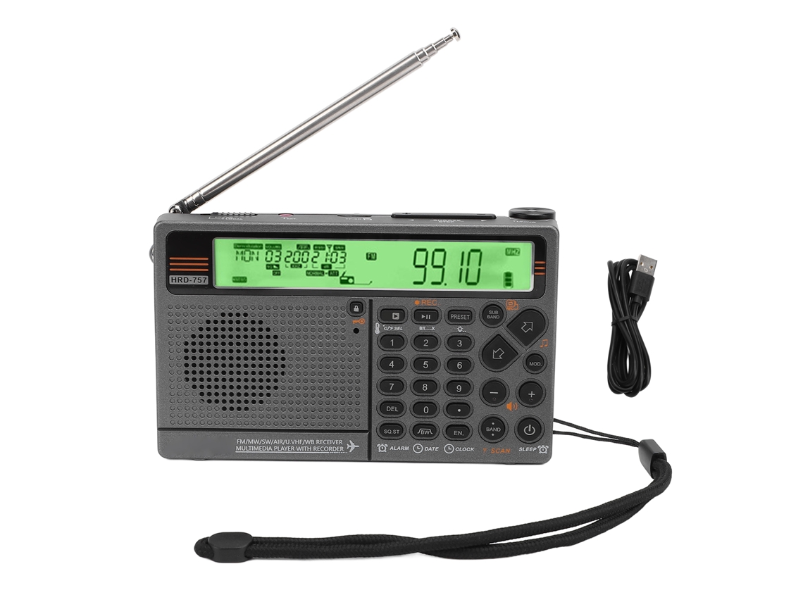 Radio FM Bluetooth portátil multifuncional