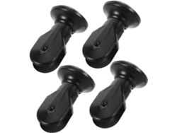 Juego de 4 soportes de acero inoxidable para baños públicos, herrajes para mamparas, patas Gokoco