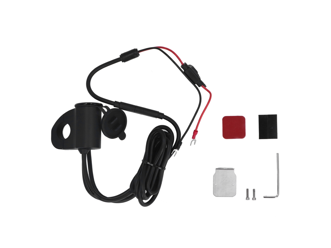 Carregador De Celular Para Moto Elétrica (exibição Digital De Voltagem, Carregamento Dual Usb Qc3.0)