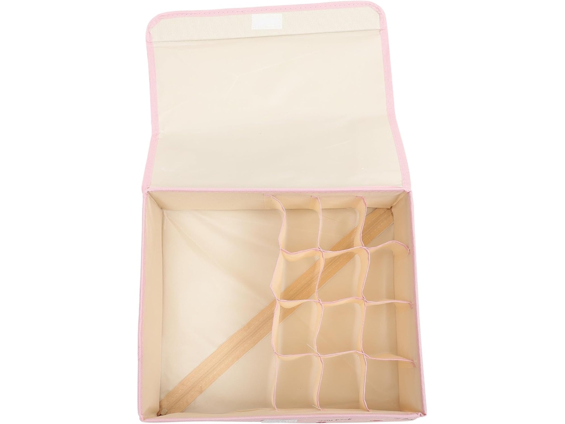 Caja organizadora multifuncional GOKOCO de tela Oxford con compartimentos para ropa interior y accesorios.