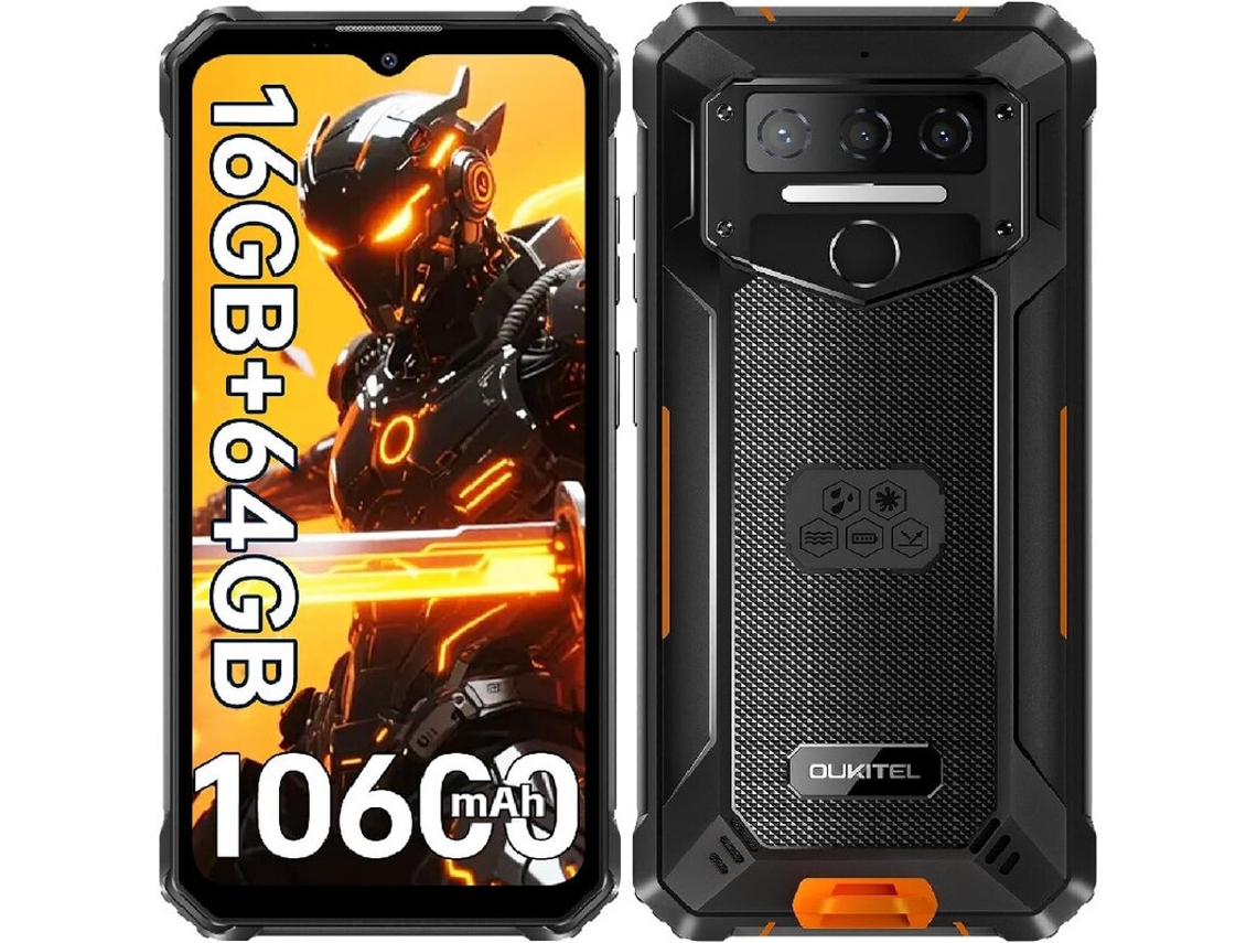 Oukitel Wp23s 10600mah 16gb Ram 64gb Rom 6.52" Hd Ip68/ip69k 13mp Cámara Android 15 Móvil Resistente