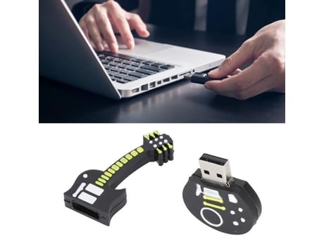 HURRISE Pendrive USB Flash Drive Lindo Violín Negro Fresco Diseño de Dibujos Animados para Computadora Portátil Almacenamiento Portátil 4Gb 128Gb