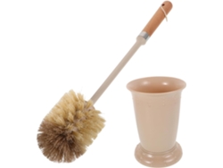 Cepillo de baño con mango largo y soporte higiénico, cerdas densas para limpieza, accesorio de baño Slowmoose