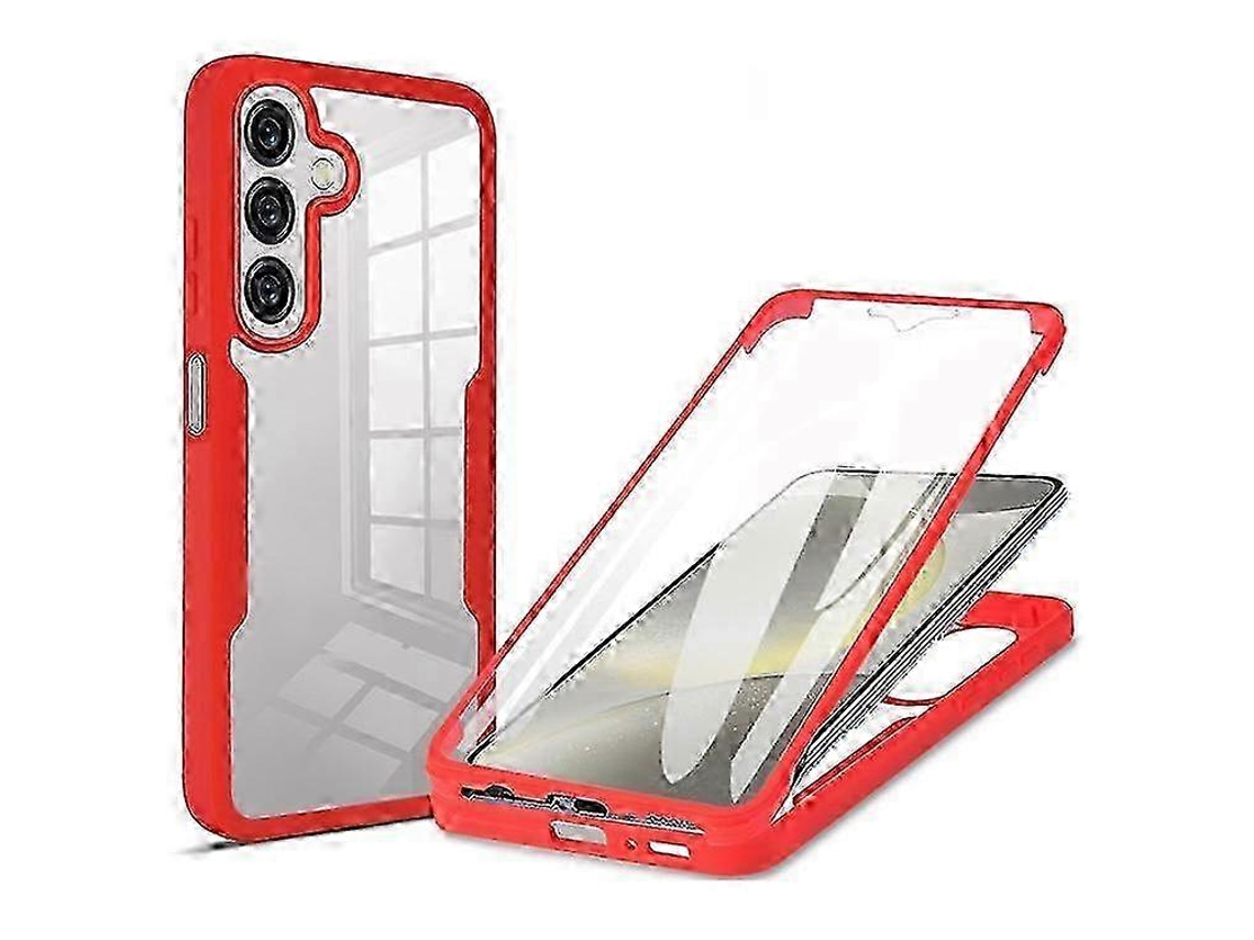 Red2025 Compatible For Samsung Galaxy A17 / A16 5g / A16 4g Case Acrylic+tpu Clear Phone Cover With Pet Screen Film