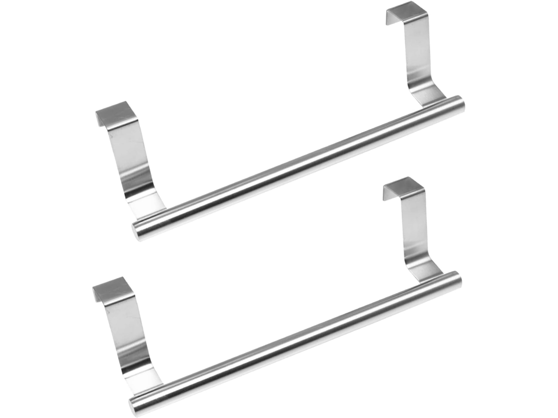 Toallero de baño de 2 piezas con clavos, almacenamiento de toallas