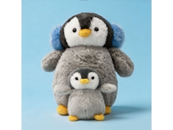 (28 Cm 0,25 Kg) Peluche De Pingüino Madre Y Bebé, Muñeco De Compañía, Muñeco De Almohada