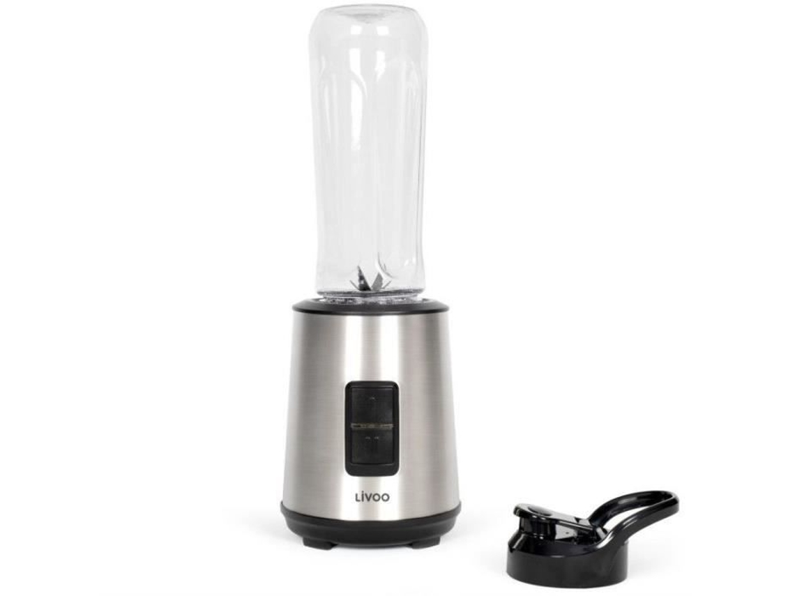 Minilicuadora Livoo Dop240 300 W 600 ml Botella 2 velocidades Acero inoxidable / Negro