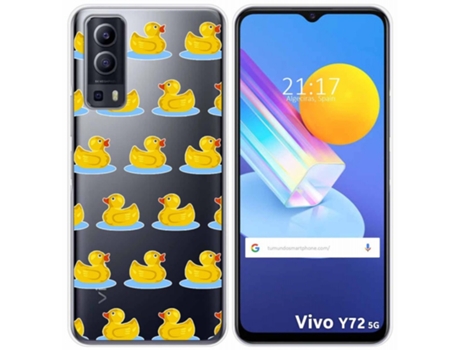 Carcasa Vivo Y52 5G TUMUNDOSMARTPHONE Dibujos Transparente Multicolor