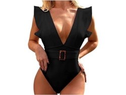 2026-traje De Baño De Una Pieza Con Control De Abdomen, Estampado Ruched Y Relleno Para Mujer, Ideal Para Playa Y Piscina
