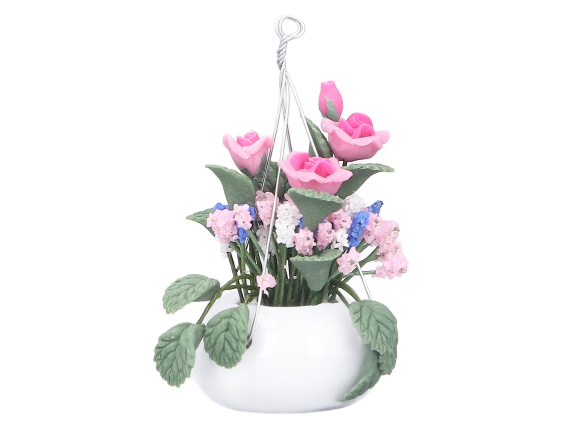 Jarrón De Flores En Miniatura 1:12 Para Casa De Muñecas, Accesorio De Decoración Diy, Para Mayores De 3 Años.