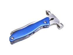 2026-martillo De Seguridad Para Coche De Acero Inoxidable 15 En 1, Herramienta Multifuncional Portátil Azul