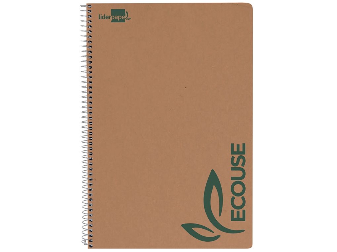 Cuaderno LIDERPAPEL Série ecouse 80h 80g/m² (Fº)