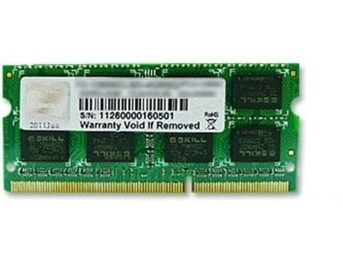 Memoria RAM DDR3 G.SKILL F3-12800CL11S-4GBSQ (1 x 4 GB - 1066 MHz - CL 11)