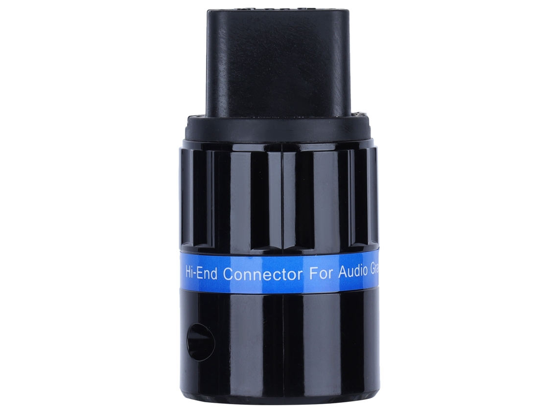 Conector Hembra Iec F124g, Cobre Puro, Chapado En Oro, Para Cables De 6-20 Mm, Equipos Audiovisuales.
