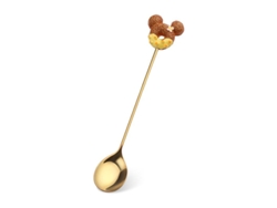 2026da-cucharas Y Tenedores De Postre Creativos De Acero Inoxidable, 6 Piezas, Dorado Y Amarillo