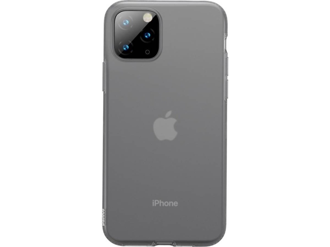 Funda iPhone 11 Pro Max BASEUS Jelly Gel Negro