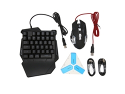 Conjunto De Convertidor Adaptación De Teclado Y Ratón Para Juegos Móviles Plug And Play