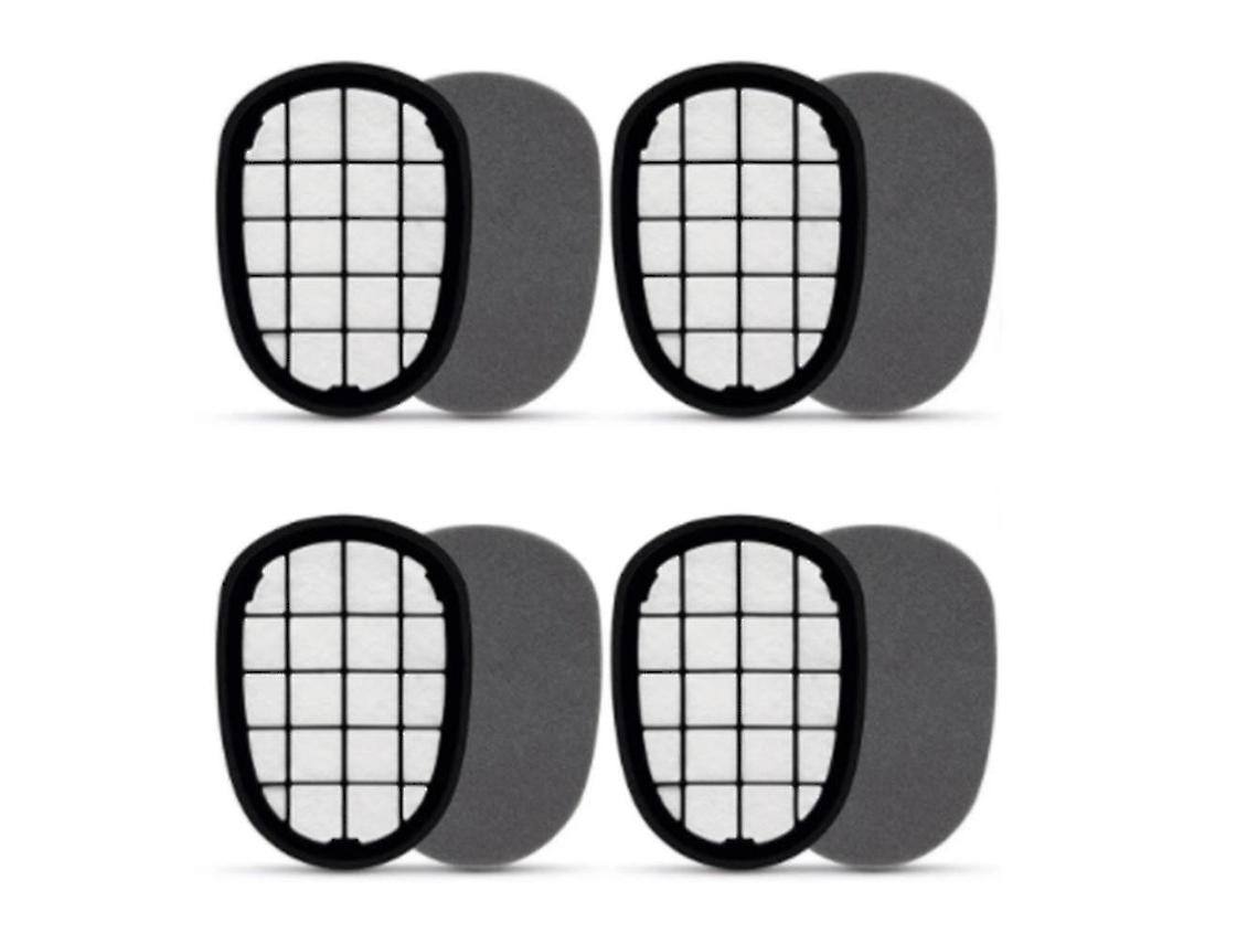 4 filtros de aspiradora compatibles con Philips FC6812 FC6813 FC6822 FC6823 FC6826