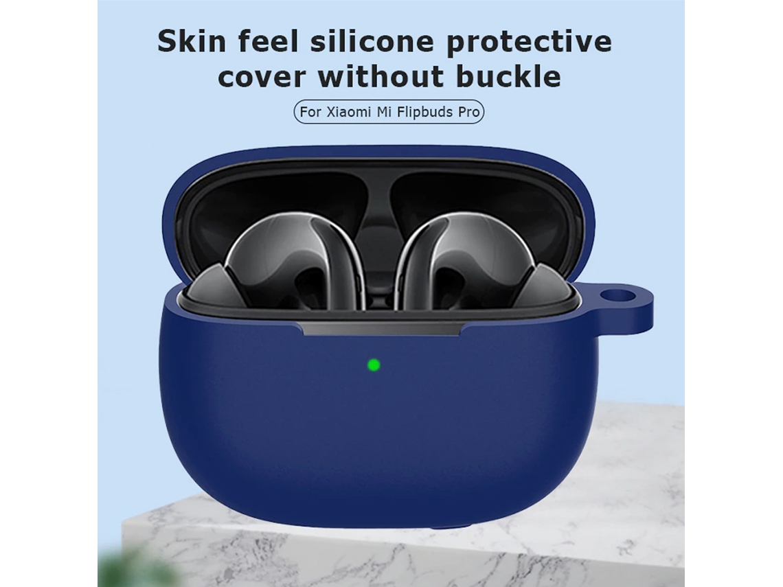Capa De Silicone Para Xiaomi Mi Flipbuds Pro Anti-queda Protetora Com Ganchinho Acessório Para Fones De Ouvido