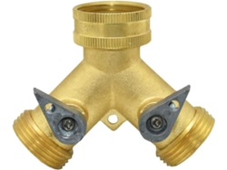 Adaptador De Conector Grifo Jardín Latón 19 Cm Y 2 Latón