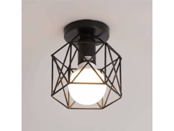Lámpara de techo semiempotrada de estilo industrial rústico, diseño exquisito para cocina, pasillo, dormitorio, comedor y sala de estar (cobertura)
