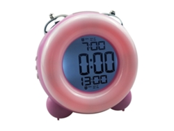 Reloj despertador digital simple, funciona con pilas, fácil de configurar, LCD RNEMITERY