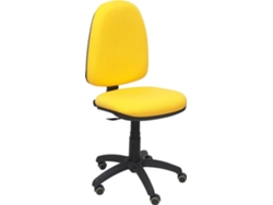 Silla de Escritorio Operativa PYC Ayna Amarillo RP con ruedas antiarañazos (Sin Brazos - Tejido)