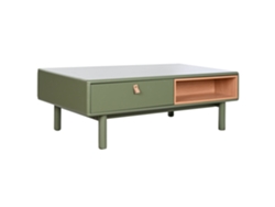 Mesa Centro Mdf Pu Verde 120x60x40cm